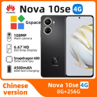 HUAWEI nova 10 SE 4g Smartphone 6.67 inch SuperCharge 66W 4500mAh Mobile phones 108MP Camera CPU Qualcomm 680 Original used pho