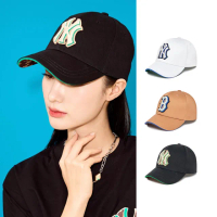 【MLB】可調式硬頂棒球帽 MONOGRAM系列(3ACPP023N-多色任選)