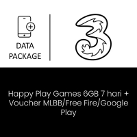 Paket Mobile Data Tri - Happy Play Games 6GB 7 hari + Voucher MLBB/Free Fire/Google Play