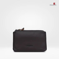 Tas Elizabeth Genuine Leather Clutch Pria 0720-0541 Brown