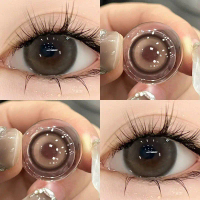 Midroo เลนส์แฟชั่น คอนแทคเลนส์สีกรองแสงคอนเทค Black/Brown Bean ค่าสายตาปกติ Contact Lens 14.2mm