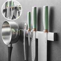 磁鐵刀架壁掛式免打孔奶油抹刀磁力架磁性刀具家用廚房收納置物架 wk10712