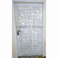 PREMIUM Korden Kerang Luminou Tirai Kerang Simping Korden Pintu Korden Jendela