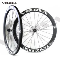Velosa Ulti 50 full carbon wheelset,700C road bike disc brake wheel,DT240/DT350 disc brake hubs,50mm Asymmetrical tubeless rim