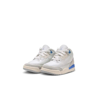 【NIKE 耐吉】運動鞋 籃球鞋 中大童 童鞋 JORDAN 3 RETRO TD 白藍色 北卡藍 喬丹 3代(DM0968101)