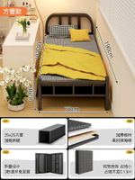 新型折疊床單人床成人家用午休硬板小床宿舍簡易床加床一米二鐵床