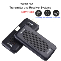 FHD656 Nano 330ft 100M Wireless HD 1.4 Video Transmission 2.4GHz/5GHz 1080P Wireless Wifi HD Sender Receiver Extender Kit