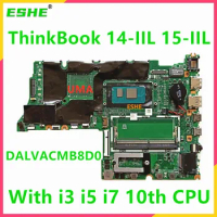 For Lenovo ThinkBook 14-IIL 15-IIL Laptop Motherboard DALVACMB8D0 5B20S43871 5B20S43870 With i3-1005G1 i5-1035G1 i7-1065G7 CPU
