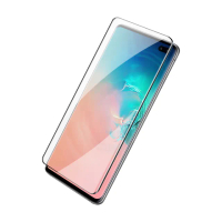 三星 Galaxy S10+ 6.4吋 曲面全膠貼合鋼化玻璃膜9H手機保護貼(3入 三星S10+保護貼)