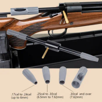 8Pcs .17Cal .22Cal .30Cal Universal Gun Bore Guide Cleaning Rifle Brush Clean Kit Tactical Hunting Accessories