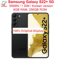 Samsung Galaxy S22+ 5G S906N S22 Plus Original 6.6" AMOLED ROM 256GB RAM 8GB Snapdragon NFC Octa Core Android Cell Phone
