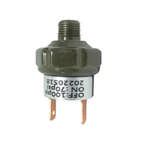 Air Pressure Switch Tank Mount Type 1/4'' NPT 145-175PSI/ 1/8'' NPT 70-100PSI 12/24V for Train/Air Horn Air Compressor