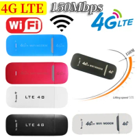 4G Router Portable USB WiFi Hotspot 150Mbps 4G USB Modem with SIM Card Slot High Speed Internet Access for Laptop