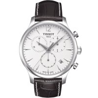 TISSOT 天梭 官方授權 Tradition系列永恆時尚計時腕錶(T0636171603700)42mm