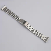 19mm Vintage Steel Curved Watchband bracelets For Seiko 6139-6012 6139-6010