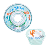 英國Swimava G1+S1恐龍嬰兒游泳脖圈/尿褲套裝組-標準尺寸