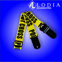 Rock You Strap Tali Gitar Police Line High Quality Kuat Bahan Kain Nylon