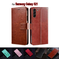 Flip Cover For Samsung S21 SM-G991 Case Phone Protective Shell Funda Case For Samsung Galaxy S21 S 21 Wallet Book Etui Coque Bag