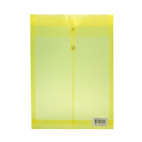 A4 直式附繩公文袋 ( F118 ) 黃色 立體文件袋