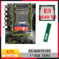 x79 pro motherboards kit Intel xeon e5 2640 V2 8gb combo motherboard cpu ram set lga 2011 ddr3 M.2 for diy gaming computer