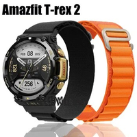 New Nylon Alpine for Amazfit T-rex 2 Strap Smartwatch Bracelet Soft T rex pro Band with Metal Adapter