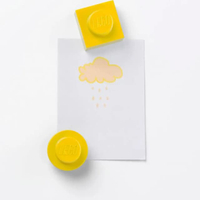 Magnet Set Round and Square (Yellow) ชุด แม็กเน็ต ติดตู้เย็น สีเหลือง