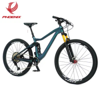 Phoenix 27.5 Carbon Frame Bike Light 12 Speed Mountain Bicycle Top Quality Off Road Downhill Bike
