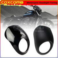 Motorcycle 5.75" Custom Headlight Fairing 5-3/4 Inch Front Fairing Cowl for Harley Sportster XL883 XL1200 Dyna Touring Glide