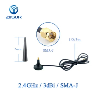 2.4GHz Router Antenna Wifi 2.4G Modem Antenna with Magnetic Base Omni SMA Male WLAN DTU Module Antena 2400M Aerial G2400-3