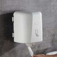 廁所擦手紙盒酒店衛生間壁掛式抽紙盒大盤卷紙筒自動斷紙機紙巾盒
