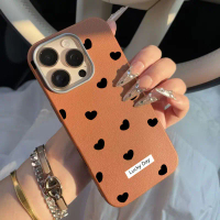 เคสโทรศัพท์สำหรับ Infinix Zero 40/Zero 30 (4G/5G) ลายหัวใจ หนังเท็กซ์เจอร์ด้าน กันกระแทก ดีไซน์แฟชั่