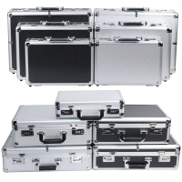 鋁合金工具箱 儀器設備收納盒 小型檔案保險密碼箱子 手提箱 大號定做工具箱