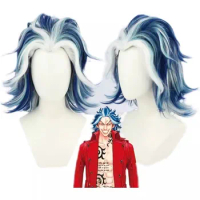 Blue White Cosplay Wig for Tokyo Revengers Taiju Shiba