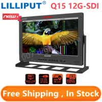 Lilliput Q15 Monitor 12G-SDI HDR 3D-LUT 15.6 Inch 4K HDMI In Out 12G-SFP Fiber Optic Input Connection Broadcast Studio Monitor