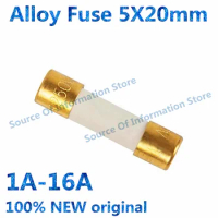 1PCS Original Alloy Fuse Decoding Amplifier Upgrade Gold Plated Cap Audiophile Fuse 5*20mm 1A-16A 100% New