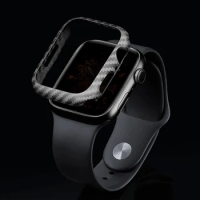 Carbon Fiber Cover For Apple Watch Case 44mm 45mm 41mm 40mm iwatch 42mm 38mm Smartwatch Protector Apple Watch Series 7 6 5 3 SE