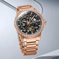 BONEST GATTI Men Luxury 5ATM Waterproof Mechanical Watch Automatic Mechanical Watches for Men