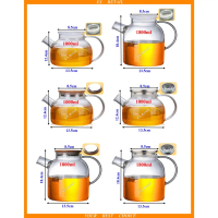 Water pitcher Borosilicate glass jug Water jug with lid Water container Water jug Water pitcher Boro