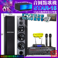 【音圓】STAR-15+AudioKing PRO-X6+TDF M-6+JBL VM-300(卡拉OK組合/音響設備)