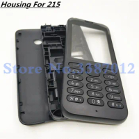 Front Middle Frame Back Battery Cover For Nokia 215 Full Housing Case With English Keypad