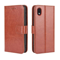 สำหรับ เคสแกน Samsung Galaxy A01, ฝาหลังกระเป๋าสตางค์หนัง PU แบบพลิกได้, เหมาะสำหรับเคสโทรศัพท์แกน S