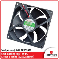 Fan 9cm 12V DC BRUSHLESS FAN Kipas Pendingin 9x9 cm Fan 9225 Cooling Fan 92x92x25mm