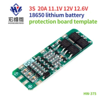 3S 20A 11.1V12V 12.6V 18650 Lithium Battery Charger Protection Board PCB BMS Module Balance Board 5/10/20Pieces