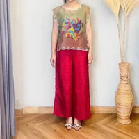 Lausboutique Outer Alicia-Motif Lagosi-Outer Organza Bordir Ethnic Lagosi mint