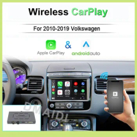 Wireless Carplay Android Auto Decoder Box for Volkswagen VW Polo Golf Touareg Tiguan Teramont Passat 2010-2019