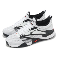 【REEBOK】訓練鞋 Nano Court 男鞋 白 黑 編織 支撐 襪套 多功能 運動鞋(100212265)