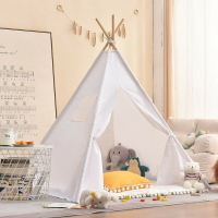 兒童帳篷 遊戲屋 兒童小帳篷室內家用小女孩公主游戲屋男孩房子玩具城堡印第安帳篷『TS6469』