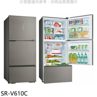 送樂點1%等同99折★SANLUX台灣三洋【SR-V610C】606公升三門變頻冰箱(含標準安裝).