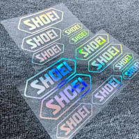 1 Set Of Reflective Motorcycle Stickers Decorative Fuel Tank Motor Side Car Damping Stickers Logo Pad Fairing Racing SHOEI Shoei