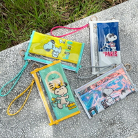 現貨 史努比 SNOOPY 多功能透明袋 收納袋 防潑水 PVC 雙拉鏈夾層 7-11 711 已拆封確認款式 可接受再下單